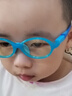 鏡唄（JINGBEI）幼兒防藍光眼鏡兒童護眼小孩寶寶輻射紫外手機電腦平板平光護目鏡 可愛(ài)藍【適合1-3歲】0度防藍光 曬單實(shí)拍圖