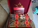 【干貨禮盒】海鮮禮盒干貨海參鮑魚(yú)花膠人參紅色禮盒送長(cháng)輩滋補品 山珍海味【送禮優(yōu)選】 4個(gè)*1盒 曬單實(shí)拍圖
