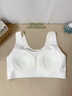 婷美初中生少女運動(dòng)內衣防震背心青春發(fā)育期女大童高中女學(xué)生文胸 白L 曬單實(shí)拍圖