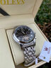 勞力士瑞士原裝手表男士全自動(dòng)機械表防水夜光時(shí)尚潮流專(zhuān)用男表 R6607本色黑面 曬單實(shí)拍圖