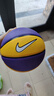 耐克（NIKE）兒童幼兒園小籃球小皮球彈力拍拍球耐磨橡膠3號N000128557503紫黃 曬單實(shí)拍圖