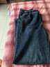 夢(mèng)舒雅商場(chǎng)同款復古藍色直筒牛仔褲女2025秋季新款高腰修身百搭直筒褲 曬單實(shí)拍圖
