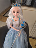 迪士尼（DISNEY）正版冰雪奇緣愛(ài)莎公主洋娃娃高顏值女孩艾莎生日玩具換裝圣誕禮盒 皇冠愛(ài)莎公主-60厘米珍藏版 0m 曬單實(shí)拍圖