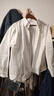 品牌同款女裝上衣襯衫女2025新款寬松休閑長(cháng)袖襯衣外套小衫 白色 S 推薦（80-120斤）寬松版型 曬單實(shí)拍圖