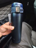 象?。╖O JIRUSHI）保溫杯不銹鋼水杯子男女學(xué)生運動(dòng)便攜戶(hù)外便攜SM-SF60深藍色600ml 曬單實(shí)拍圖