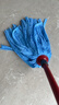 微力達德國拖把傳統老式布條擰水無(wú)紡布地拖吸水拖布擰干桶物業(yè)保潔專(zhuān)用 微力達藍拖替換頭2個(gè) 曬單實(shí)拍圖