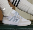 adidas ENTRAP美式校園風(fēng)運動(dòng)少年感復古籃球風(fēng)板鞋男女阿迪達斯   白色/淺藍/灰色   39 曬單實(shí)拍圖