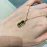 廷亮1.2克拉綠碧璽吊墜 18K金鑲鉆 彩色寶石吊墜送愛(ài)人 曬單實(shí)拍圖