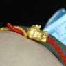 謝瑞麟（TSL）黃金手鏈3D硬金貔貅足金轉運珠手繩XL594-X5156 XL594-金紅色 曬單實(shí)拍圖