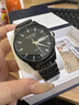 冠琴（GUANQIN）手表男士全自動(dòng)機械表防水夜光國潮男表瑞士品質(zhì)休閑商務(wù)氣質(zhì)腕表 優(yōu)雅穩重全黑黑面 曬單實(shí)拍圖