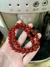嶼琦天然紅瑪瑙轉運珠玉鐲珠寶手串本命年朱砂手鏈紫金砂紅繩 紅瑪瑙【8MM】 曬單實(shí)拍圖