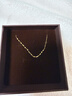周大生黃金素鏈足金嘴唇鏈項鏈簡(jiǎn)約百搭時(shí)尚配鏈送女友送老婆婦女節禮物 嘴唇鏈 金重約1.6g 曬單實(shí)拍圖