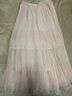 香影網(wǎng)紗百褶半身裙女中長(cháng)款2026春季新款法式a字蓬蓬粉色蛋糕裙 粉色 M 160/64A/95-110斤 曬單實(shí)拍圖