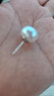 栢啟歆珍珠耳釘 S925銀針?lè )ㄊ奖鈭A饅頭耳釘女輕奢高級感耳環(huán)耳飾送女友 扁圓饅頭珍珠耳釘【12mm】 曬單實(shí)拍圖