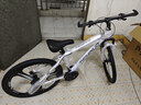 美翊諾山地自行車(chē)越野男女成人輕便碟剎變速學(xué)生城市公路賽車(chē)減震 森林狼三刀輪白色 26寸27速/160-185cm 曬單實(shí)拍圖