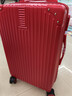 掌金者紅色拉桿箱結婚陪嫁行李箱新娘婚嫁蜜月婚禮嫁妝箱拉鏈密碼旅行箱 紅色款 拉鏈 22英寸 【短途蜜月出行箱子】 曬單實(shí)拍圖