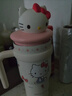 三麗鷗（SANRIO）凱蒂貓HelloKitty公仔冰霸保溫杯316不銹鋼帶吸管女女神禮物700ml 曬單實(shí)拍圖