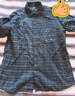 優(yōu)衣庫男裝女裝法蘭絨格子襯衫長(cháng)袖襯衣外套485132 485134 485134/68深藍色 XS 曬單實(shí)拍圖