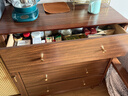 言木智客廳收納柜斗柜小立柜復古藤編實(shí)木腿置物柜臥室靠墻儲物柜抽屜柜 B244斗柜/藤編工藝 曬單實(shí)拍圖