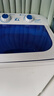 長(cháng)虹單桶洗衣機全半自動(dòng)小型迷你洗脫一體內衣褲洗襪子神器母嬰兒童學(xué)生宿舍出租房洗衣機藍光抑菌 藍色7.2KG【不銹鋼甩桶】+藍光抑菌+強勁電機 曬單實(shí)拍圖