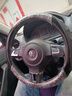魅駒水晶桃木汽車(chē)方向盤(pán)套夏季把套適用于速騰邁騰軒逸朗逸寶馬奧迪a6 【圓形】-黑灰色 直徑約38cm 曬單實(shí)拍圖