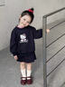 FADOBABY女童套裝2026春季新款女寶寶韓版可愛(ài)卡通衛衣半裙休閑兩件套潮 藏藍色卡通衛衣+半裙2件套 100 cm 曬單實(shí)拍圖