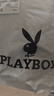 花花公子（PLAYBOY）短袖T恤男士夏季高端純棉半袖上衣服印花體恤潮牌打底衫 曬單實(shí)拍圖
