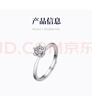 央創(chuàng  )時(shí)尚中國黃金鉆戒求婚戒指莫桑鉆莫桑石1一克拉銀戒指女款單戒女S925 曬單實(shí)拍圖