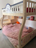 圣伯頓【免費安裝】?jì)和舷麓矊?shí)木高低床雙層床上下鋪床兩層木床子母床 梯柜+書(shū)架+雙抽+床墊 上130下150 曬單實(shí)拍圖
