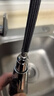 歐派廚房水槽精銅龍頭三功能抽拉龍頭冷熱雙控拉絲銀洗菜盆水龍頭 曬單實(shí)拍圖