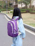 牧童兒童學(xué)院風(fēng)書(shū)包小學(xué)生大容量雙肩包男女童超輕透氣背包 清華紫XL 曬單實(shí)拍圖