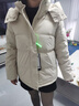 雅鹿短款羽絨服2025新款冬季純色百搭可拆卸帽面包服小個(gè)子冬裝外套 曬單實(shí)拍圖