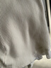 三彩2025冬季新款純色針織衫玻璃紗拼接毛衫內搭打底衫修身M 珍珠白 M 160/84A 曬單實(shí)拍圖