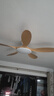 艾美特同款原木色客廳風(fēng)扇吊燈家用靜音電扇燈全光譜護眼照明吸頂 吸頂56寸5葉-全光譜護眼-變頻-遙控 曬單實(shí)拍圖