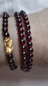 石玥珠寶 精品5mm紫牙烏石榴石手鏈項鏈黃金貔貅天然手串男女士款水晶瑪瑙 曬單實(shí)拍圖