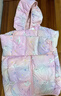 Hello Kitty玉桂狗女童輕薄羽絨服秋冬新款白鴨絨三防連帽短外套洋氣上衣童裝 粉色 140 cm 曬單實(shí)拍圖