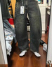 森馬（Semir）王安宇同款丨牛仔褲男復古彎刀褲25冬長(cháng)褲丹寧布褲子109725124107 曬單實(shí)拍圖