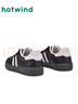 熱風(fēng)（Hotwind）加絨女鞋平底休閑板鞋冬季新款時(shí)尚小白鞋戶(hù)外百搭運動(dòng)德訓鞋子 19黑白 39 曬單實(shí)拍圖