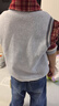 戴維貝拉（DAVE＆BELLA）兒童抗靜電毛衣背心春裝男童寶寶熊貓棉針織馬甲 曬單實(shí)拍圖