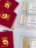 中國黃金 京東金條 Au99.99 50克 投資金條 送禮收藏 支持回購 50g 曬單實(shí)拍圖