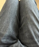 真維斯（Jeanswest）牛仔褲男春夏薄款舒適潮流彈力復古修身直筒褲子男煙灰九分32 曬單實(shí)拍圖