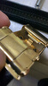 跑車(chē)款時(shí)來(lái)運轉皮珀男士皮帶牛皮鑲鉆自動(dòng)扣腰帶男款 金色 曬單實(shí)拍圖