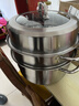 九陽(yáng)（Joyoung）蒸鍋304不銹鋼家用3-4個(gè)人多功能三層燃氣灶燉蒸煮歐式蒸鍋34cm 曬單實(shí)拍圖