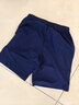 361°兒童短褲夏季男女童3-12歲透氣運動(dòng)褲梭織五分褲 藏青 150 曬單實(shí)拍圖