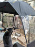 初構想（CHUGOUXIANG）電動(dòng)車(chē)全封閉雨棚蓬新款全包圍電瓶車(chē)雨傘摩托車(chē)擋風(fēng)擋雨加厚 立體側擋【高清滑窗】快速收納全折疊-黑色麥穗 曬單實(shí)拍圖