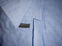 U.S. POLO ASSN.襯衫男春秋長(cháng)袖白色休閑工裝外套高端免燙抗皺寬松藍色男士襯衣 曬單實(shí)拍圖