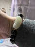 周大生【情人節禮物】和田玉貔貅手串男金珠黑曜巖手鏈情侶款送男友 曬單實(shí)拍圖