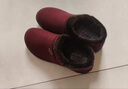 回力老北京布鞋老人棉鞋女防滑軟底老年媽媽鞋冬季加絨保暖2047酒紅39 曬單實(shí)拍圖