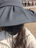 蕉下（beneunder）遮陽(yáng)帽子冬季防曬帽女大帽檐漁夫帽子男登山帽太陽(yáng)帽防風(fēng)防曬 灰 曬單實(shí)拍圖