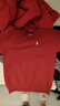 左西男童毛衣純色兒童溫暖冬裝新款男孩大童秋冬線(xiàn)衣 紅色 140拜年服 曬單實(shí)拍圖